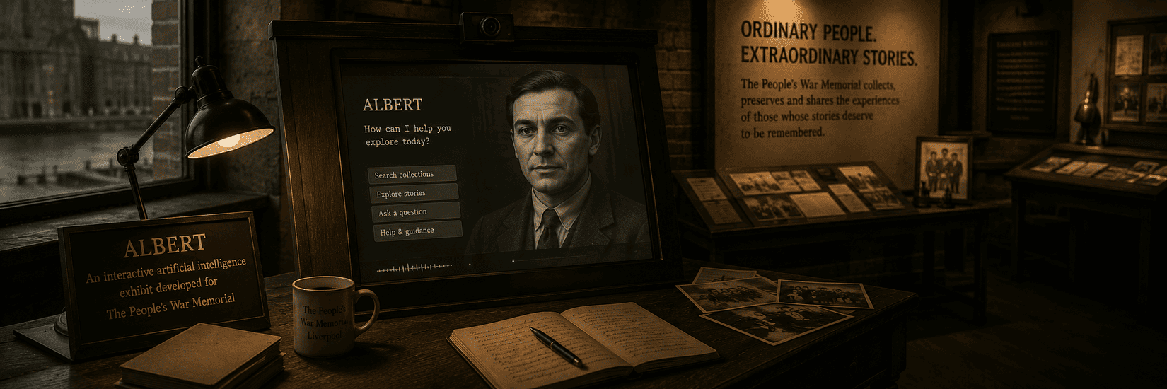 Albert | an interactive artificial intelligence exhibit developed for The People's War Memorial